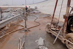 信阳公路钻孔施工